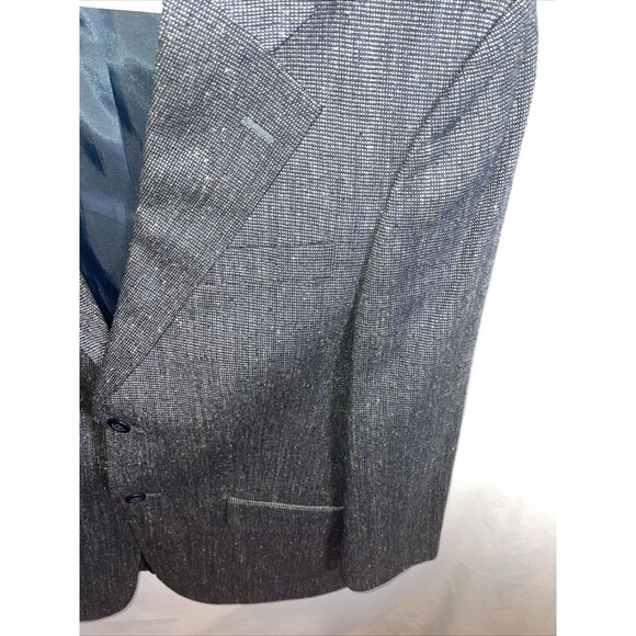 Deansgate Suit Jacket Men’s Size 38R Gray 100% Silk Two Button Formal - Picture 7 of 12
